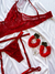 Conjunto Pandora + cinta liga (vermelho) - comprar online