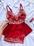 Baby Doll Rendinha (Vermelho) - Penélope - Lingerie Store