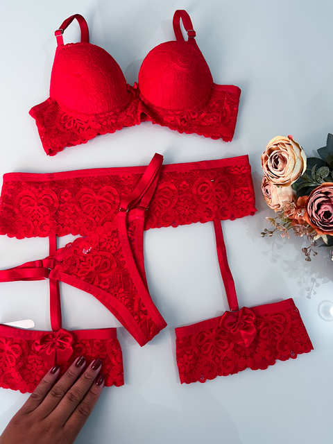 Kit sensual Safira (vermelho) - comprar online