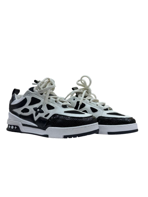 Tenis LV Trainer Flor preto branco - comprar online