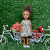VESTIDO FRANZIDO MANGA RAGLAN FLORAL PARA CHELSEA, KELLY E PAULA (DIVERSAS CORES) - Chelly Doll Store