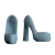 SCARPIN MEIA-PATA SALTO BLOCO CHELLY DOLL (DIVERSAS CORES) - loja online