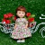 VESTIDO FRANZIDO MANGA RAGLAN FLORAL PARA CHELSEA, KELLY E PAULA (DIVERSAS CORES) - Chelly Doll Store