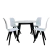 KIT 1 MESA E 4 CADEIRAS MINIMALISTAS - buy online
