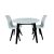 KIT 1 MESA E 2 CADEIRAS MINIMALISTAS - buy online
