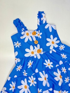 Vestido flores azul