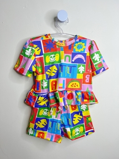 Conjunto confort carimbo - Jujubinha Kids Style