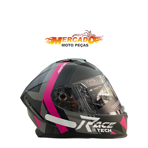 CAPACETE RACE TECH VOLT ABSTRAK ROSA