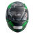 CAPACETE EBF SPARK FLASH VERDE E PRATA FOSCO - mercado moto peças