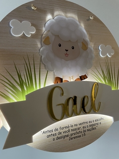 Led ovelha - Personalize como quiser - Quadros - Porta maternidade - Frases Decorativas - Presentes | Sweet Decor