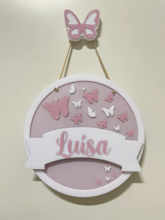 Led borboleta - Personalize como quiser - Quadros - Porta maternidade - Frases Decorativas - Presentes | Sweet Decor
