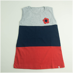 Vestido Tricolor Marino - comprar online