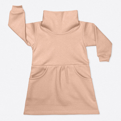 Vestido ML Frisa Nude