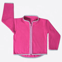 Campera Polar Cuello Mao Chicle