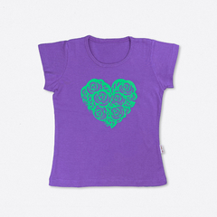Remera MC Corazon Rosas