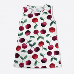 Vestido Cerezas Blanco - comprar online