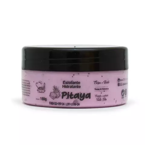 HIDRATANTE ESFOLIANTE DE PITAYA 180G SOUL COSMETICOS