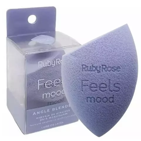 ESPONJA DE PRECISAO PARA MAQUIAGEM ANGLE BLENDER HB-S02 RUBY ROSE