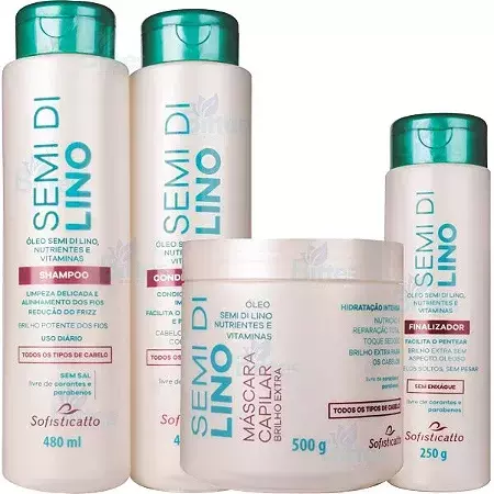 KIT SEMI DI LINO 4PÇS SOFISTICATTO