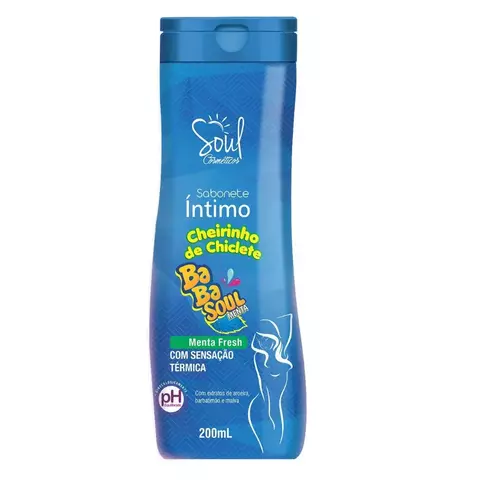 SABONETE INTIMO BABASOUL MENTA FRESH 200ML SOUL COSMETICOS