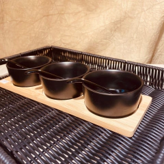 SET X 3 COPETINEROS CERAMICA