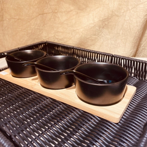 SET X 3 COPETINEROS CERAMICA