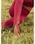 Calça Flare com abertura frontal - Vinho Burgundy
