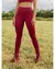 Calça Flare com abertura frontal - Vinho Burgundy - comprar online