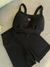 SHORT CANELADO - Preto