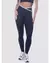 Legging Cós Transpassado e Viés Contrastante - Preto