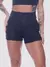 Short com Recortes - Preto
