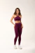 Legging com Cós em V - Dark Plum