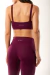 Legging com Cós em V - Dark Plum - loja online