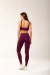 Legging com Cós em V - Dark Plum - comprar online