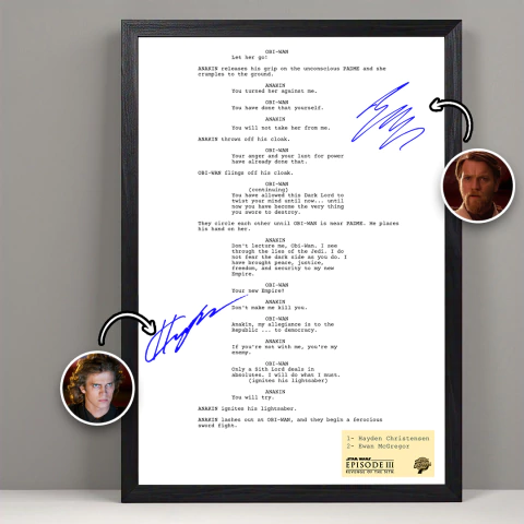 Obi-Wan y Anakin - Cuadro Escena Star Wars: Revenge of the Sith - comprar online