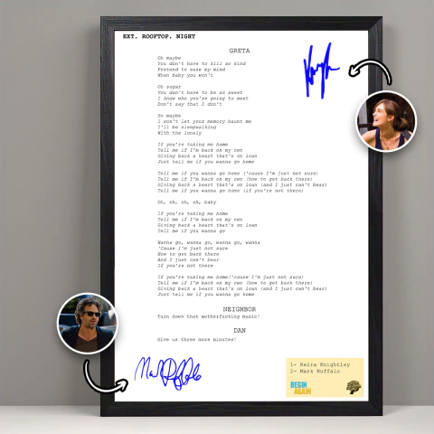 Tell Me If You Wanna Go Home - Cuadro Escena Begin Again - comprar online