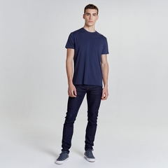 Remera Básica Cuello U - Azul Marino - comprar online