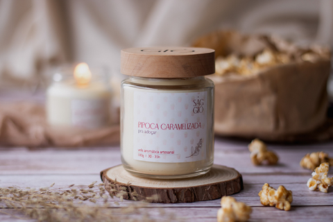 Vela de pipoca caramelizada 180g