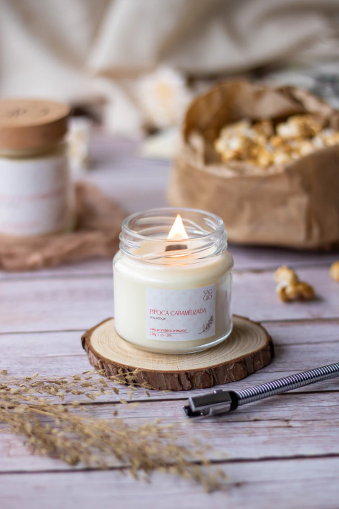 Vela de pipoca caramelizada 120g