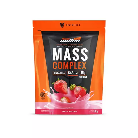 Mass Complex Sabor Morango 3kg - New Millen