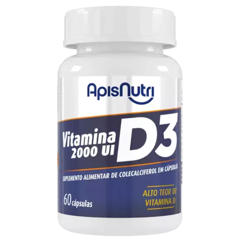 Vitamina D3 60 Cápsulas 280 mg - ApisNutri - comprar online