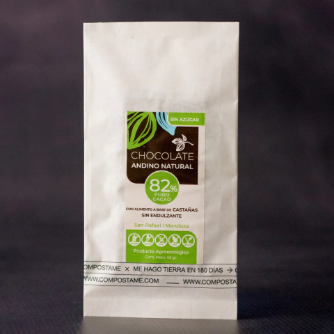 82% Cacao con leche de castañas 50gr