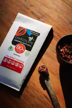 80% Cacao con Azúcar Mascabo y PEPERONCINO 50gr
