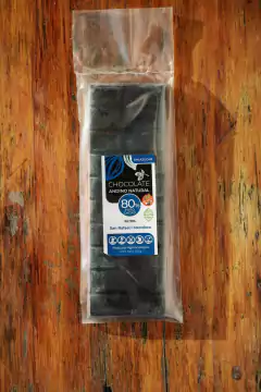 CHOCOLATE COBERTURA 80% CACAO CON XILITOL 250 GR