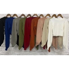 Blusa tricot manga balone - Boutique Karina Rasga