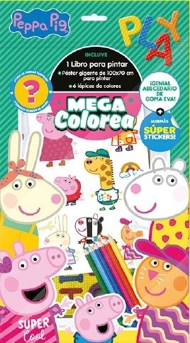 Mega Colorea - Peppa Pig