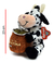 Vaca de peluche con mate - comprar online