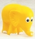 Elefante amarillo con chifle