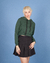 HOODIE CROP VERDE en internet
