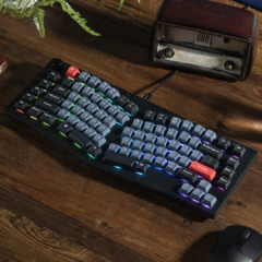 V10 (Alice Layout) QMK Fully Assembled Knob Keychron K Pro Red Switch Color Carbon Black (Non-Transparent) en internet